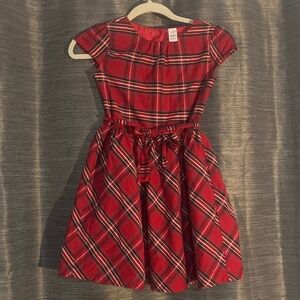 Carter's Red Plaid Kids Formal Dress -Holiday dress